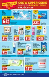 Gazetka promocyjna Aldi - Pełen katalog - Gazetka - ważna od 10.06 do 10.06.2023 - strona 18 - produkty: Nivea Men, Top, Ser, Papier, Finish, Eveline, Tablet, Płyn micelarny, Teva, Wkładki urologiczne, Papier toaletowy, Zmywarki, Plastry opatrunkowe, Wkładki, Tabletki do zmywarki, Nivea