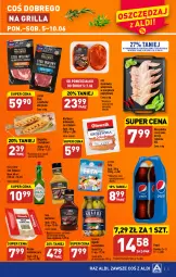 Gazetka promocyjna Aldi - Pełen katalog - Gazetka - ważna od 10.06 do 10.06.2023 - strona 5 - produkty: Sos tabasco, Kurczak, Krakus, Sos, Por, Karkówka wieprzowa, Stek, Pepsi, Bagietka, Skrzydełka z kurczaka, Bagietka czosnkowa, Feta, Rostbef, Grill, Kiełbasa