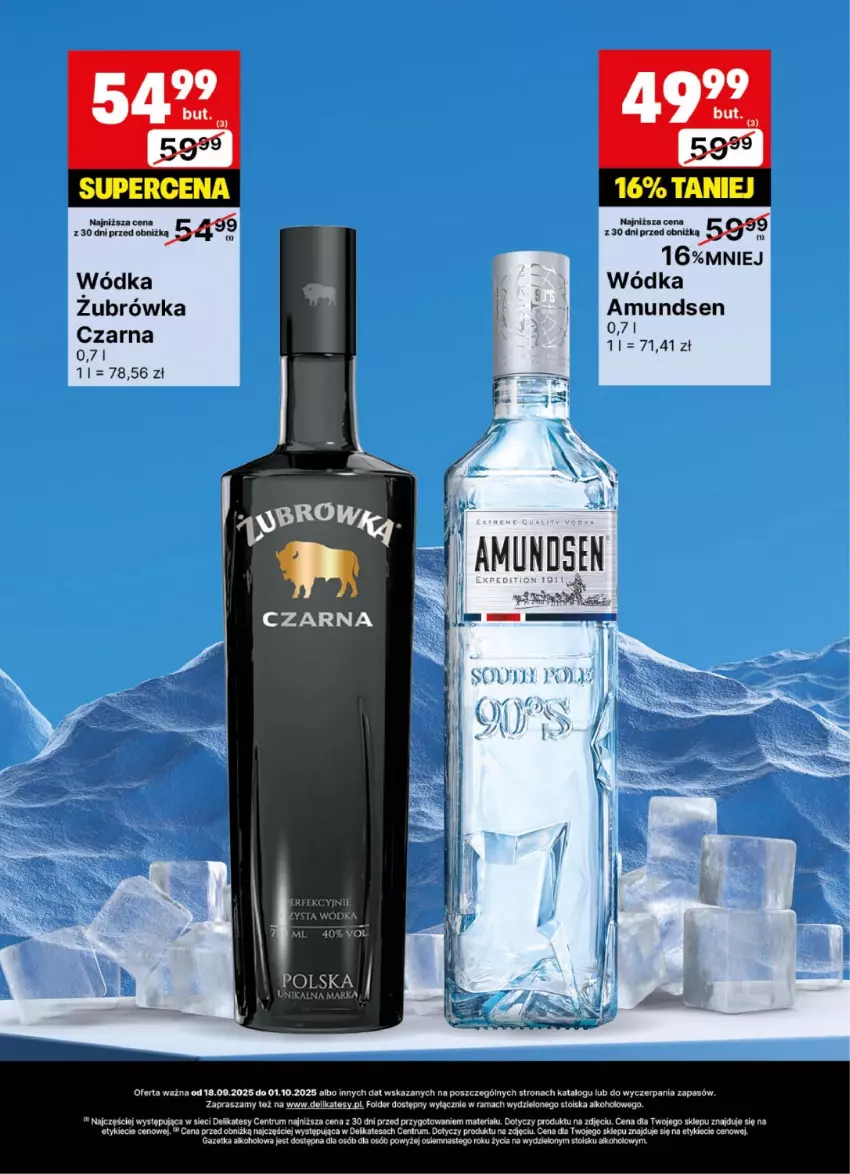 Gazetka promocyjna Delikatesy Centrum - Delibarek DC38-DC39 - ważna 18.09 do 01.10.2025 - strona 10 - produkty: Amundsen, Rama, Rum, Wódka