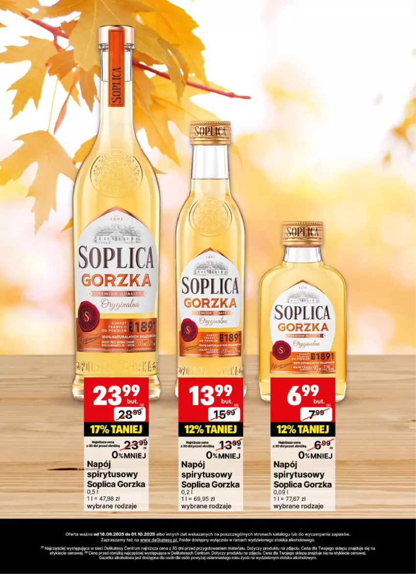 Gazetka promocyjna Delikatesy Centrum - Delibarek DC38-DC39 - ważna 18.09 do 01.10.2025 - strona 12 - produkty: Napój, Rum, Soplica