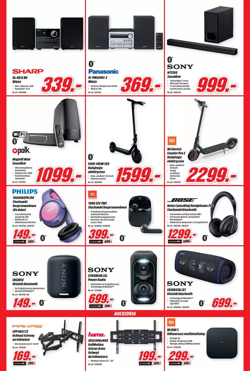 Gazetka promocyjna Media Markt - Gazetka Media Markt - ważna 19.05 do 26.05.2021 - strona 3 - produkty: Bateria, Fa, Głośnik, Głośnik bluetooth, Hulajnoga, Hulajnoga elektryczna, Mop, Por, Przewód, Pur, Słuchawki, Słuchawki bezprzewodowe, Słuchawki bluetooth, Sony, Soundbar, Telewizor, Uchwyt do telewizora