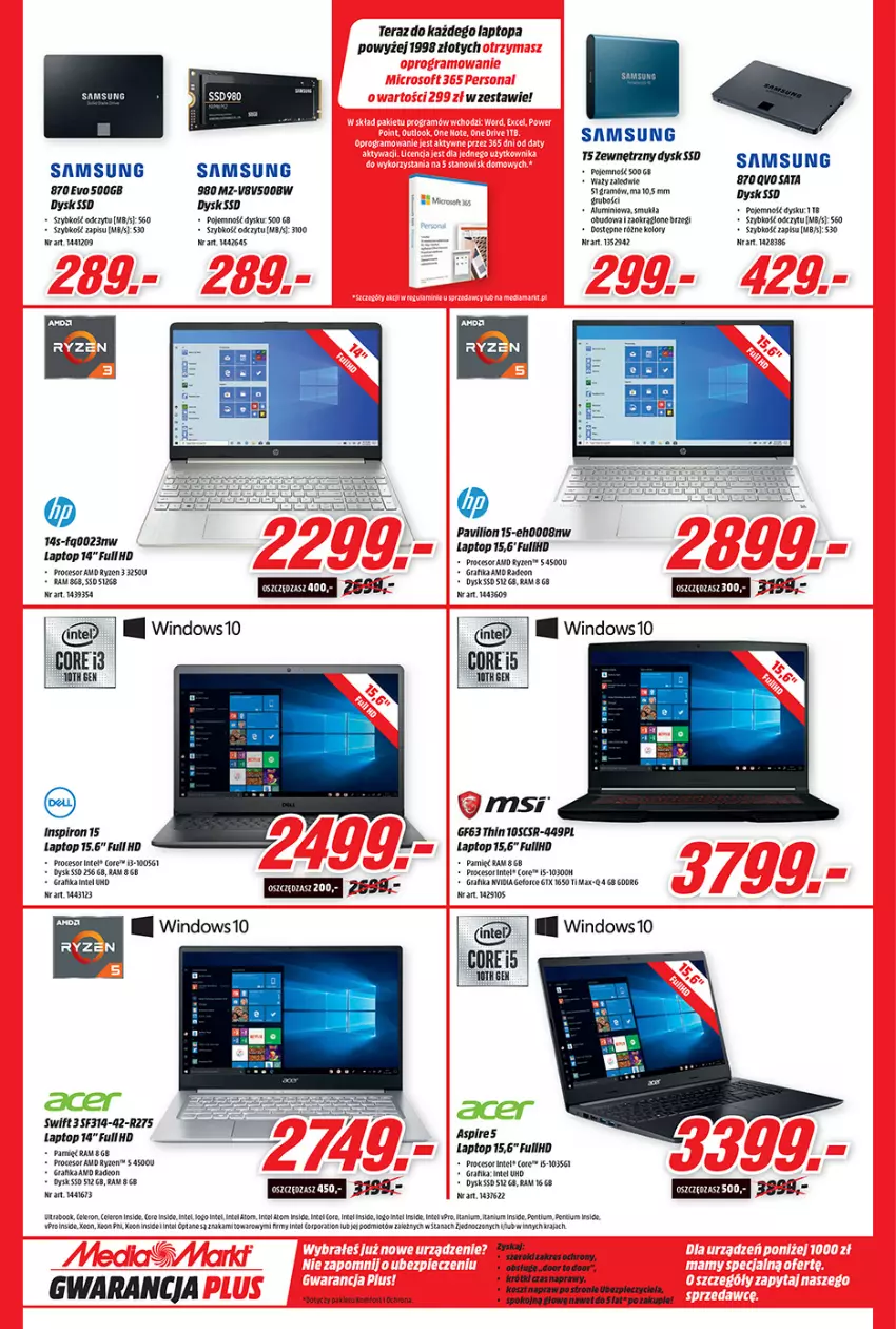 Gazetka promocyjna Media Markt - Gazetka Media Markt - ważna 19.05 do 26.05.2021 - strona 5 - produkty: Fa, Gra, Grafika, Intel, Kosz, Lion, NBA, Piec, Procesor, Samsung, Tera, Top