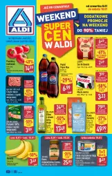 Gazetka promocyjna Aldi - Okazje weekendowe - Gazetka - ważna od 10.01 do 10.01.2026 - strona 1 - produkty: Banany, Mięso mielone z szynki, Mięso mielone, Kawa rozpuszczalna, Ser, Gin, Gra, Pepsi max, Kawa ziarnista, Królewski, Bell, Parówki, Mięsne specjały, Dallmayr, Kawa, Golden Seafood, Pepsi, Tuńczyk, Oliwa z oliwek, Bella, Jacobs, Masło, Olej, Pomidory, Mięso