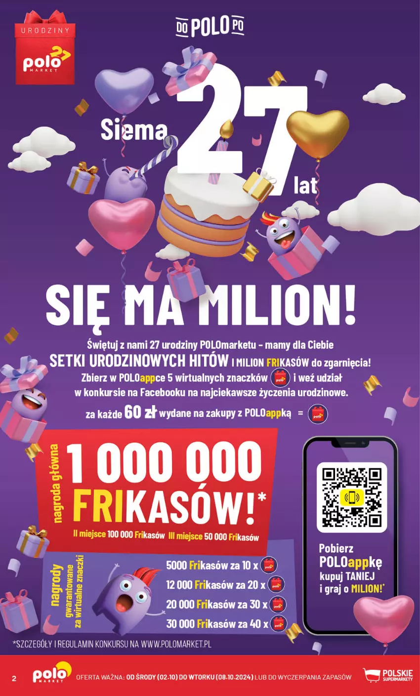 Gazetka promocyjna PoloMarket - Gazetka pomocyjna - ważna 02.10 do 08.10.2024 - strona 2 - produkty: Fa, Gra, Lion