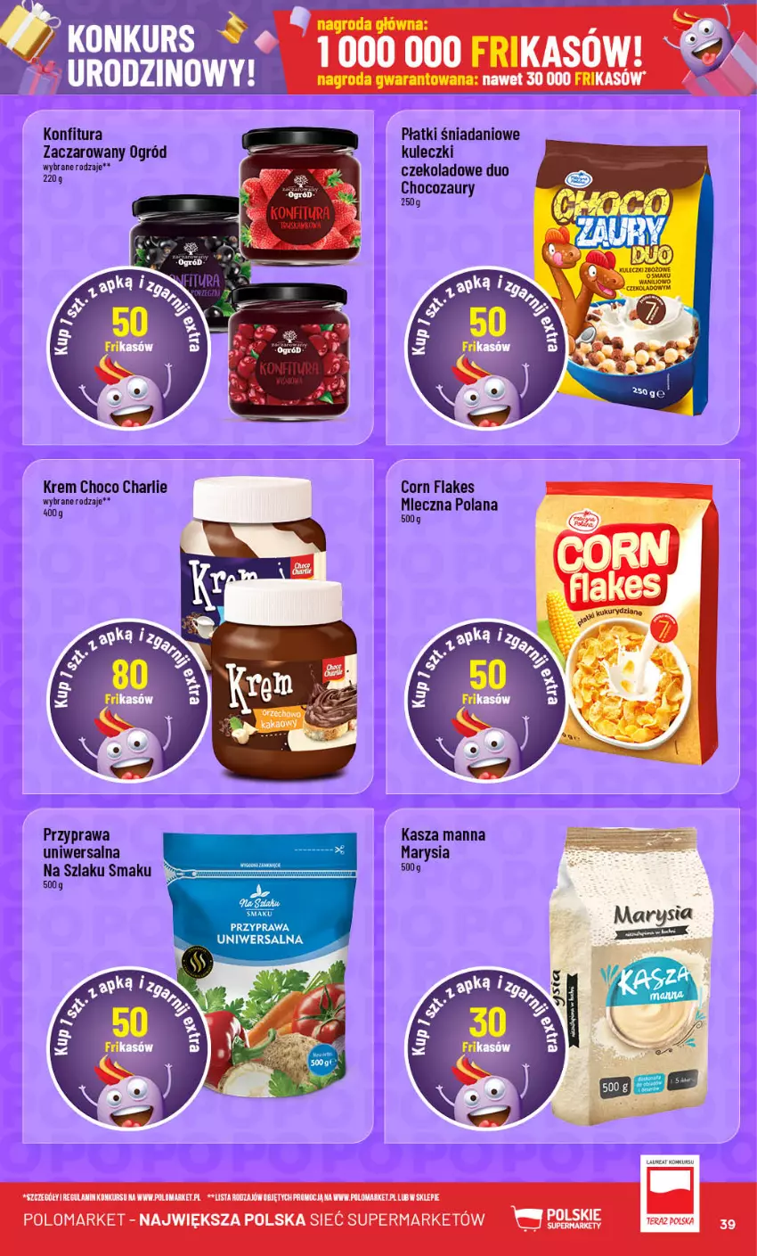 Gazetka promocyjna PoloMarket - Gazetka pomocyjna - ważna 02.10 do 08.10.2024 - strona 39 - produkty: Corn flakes, Danio, Kasza, Konfitura, LANA, Ogród, Przyprawa uniwersalna