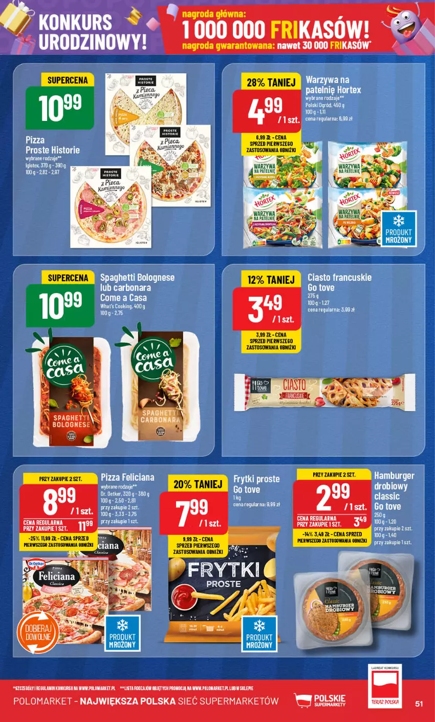 Gazetka promocyjna PoloMarket - Gazetka pomocyjna - ważna 02.10 do 08.10.2024 - strona 51 - produkty: Dr. Oetker, Feliciana, Mule, Pizza, Spaghetti, Warzywa