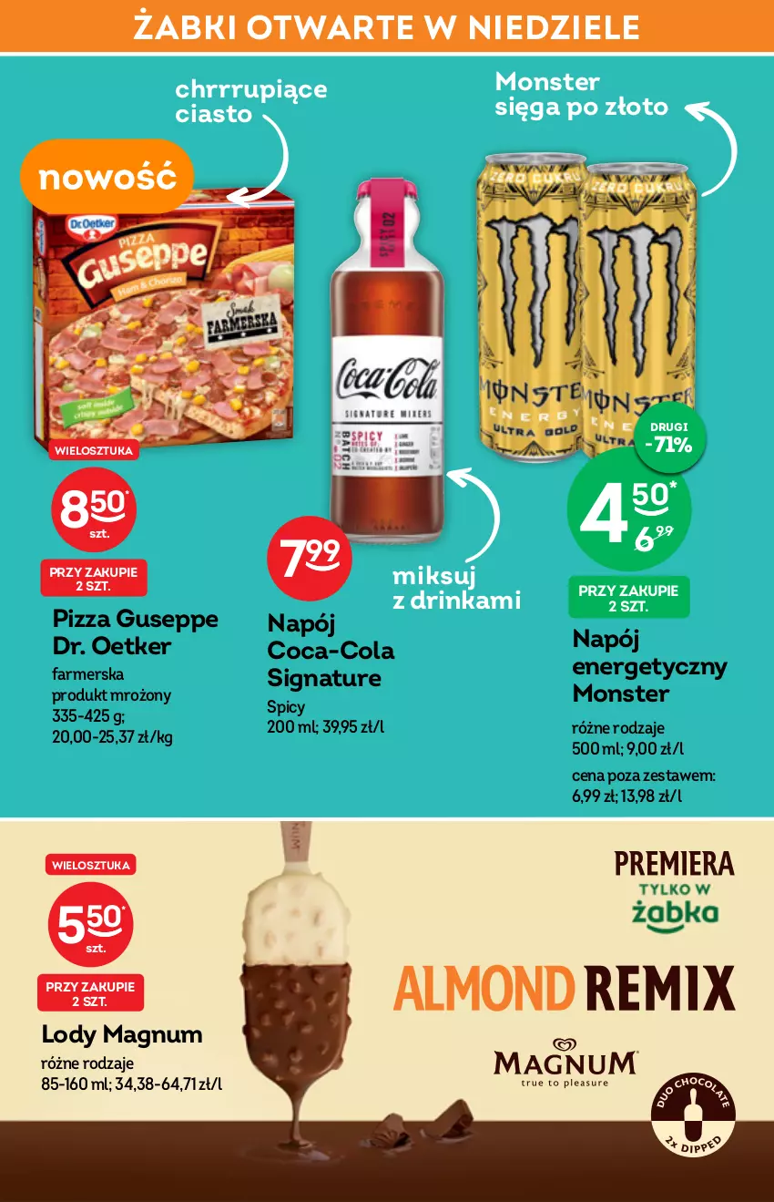 Gazetka promocyjna Żabka - ważna 09.02 do 15.02.2022 - strona 13 - produkty: Coca-Cola, Dr. Oetker, Fa, Inka, Lody, Napój, Napój energetyczny, Pizza