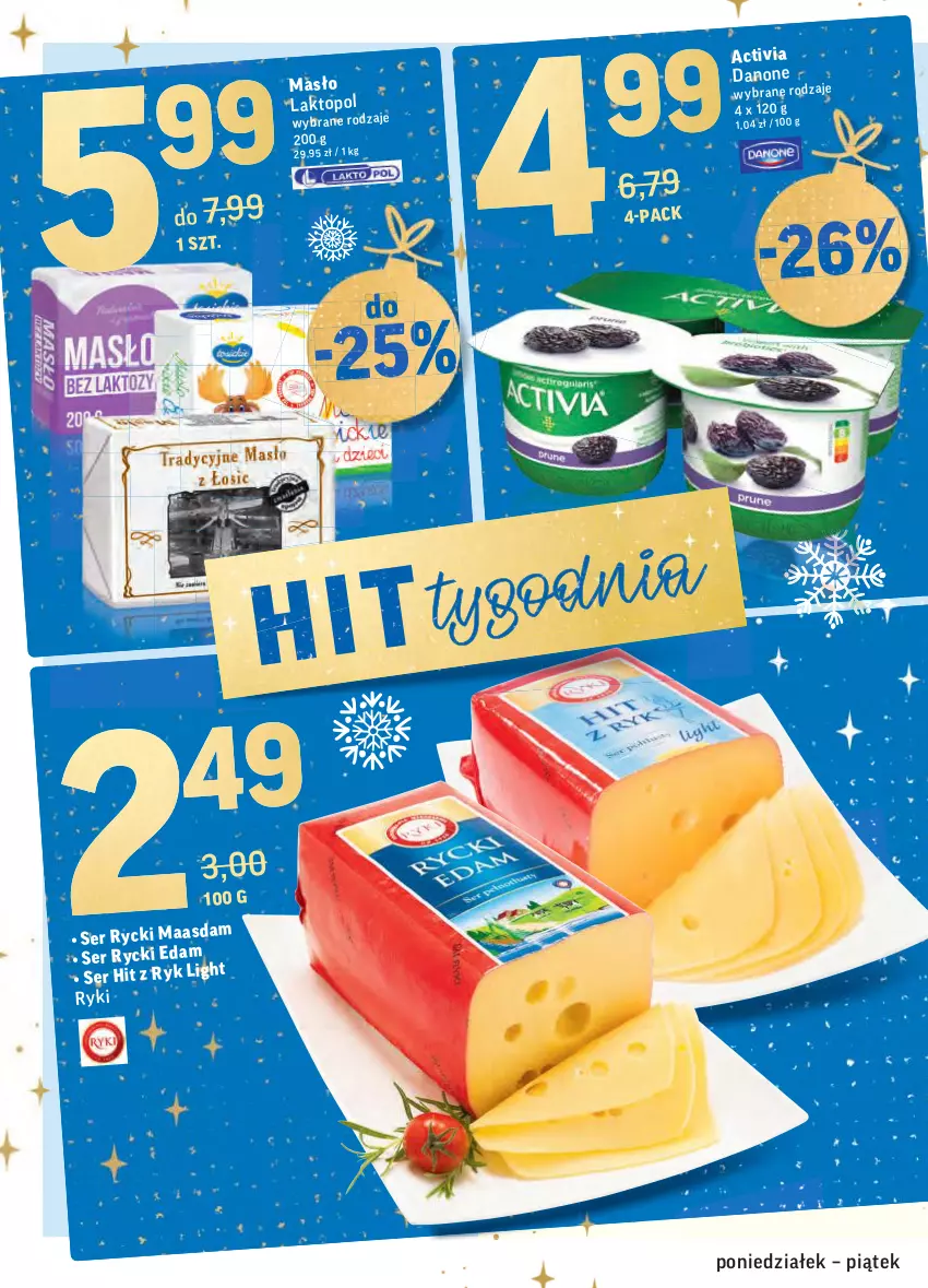 Gazetka promocyjna Intermarche - Boże narodzenie - ważna 20.12 do 24.12.2021 - strona 30 - produkty: Activia, Danone, Ser, Top