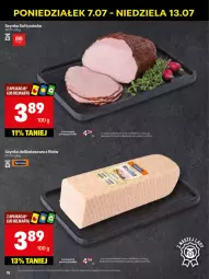 Gazetka promocyjna Delikatesy Centrum - Franczyza DC28 Poniedziałek - Gazetka - ważna od 13.07 do 13.07.2025 - strona 18 - produkty: Szynka, Szynka delikatesowa