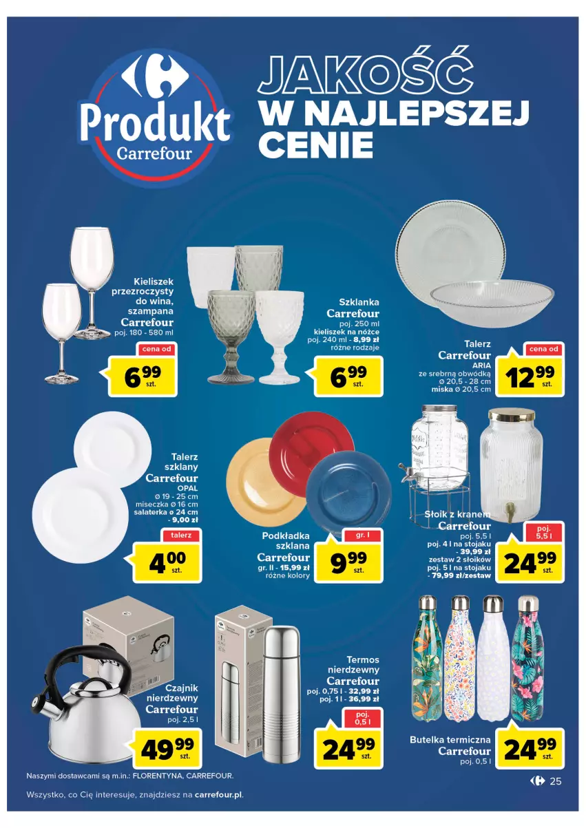 Gazetka promocyjna Carrefour - Gazetka Carrefour - ważna 30.08 do 10.09.2022 - strona 25 - produkty: Kieliszek, LANA, Miska, Podkład, Podkładka, Salaterka, Stojak, Szklanka, Talerz