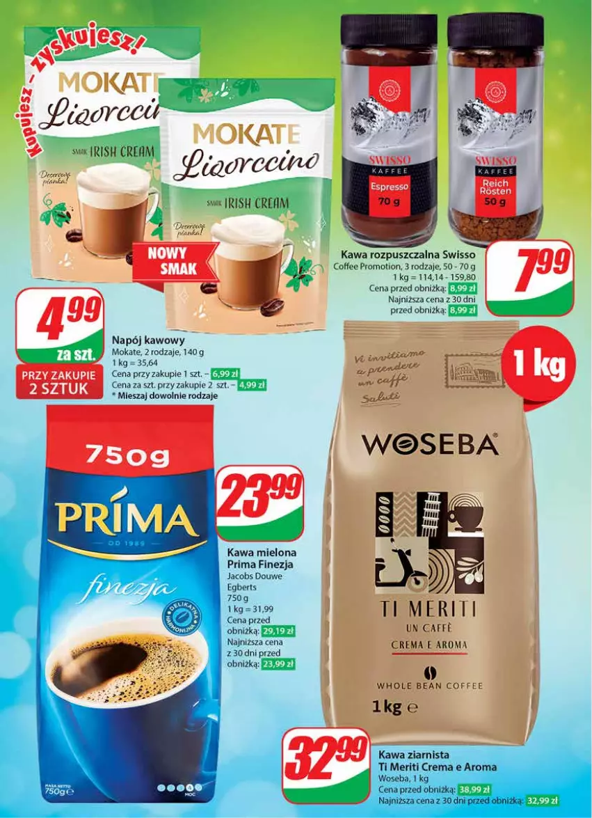 Gazetka promocyjna Dino - Gazetka 010 - ważna 06.03 do 12.03.2024 - strona 14 - produkty: Jacobs, Kawa, Kawa mielona, Kawa rozpuszczalna, Kawa ziarnista, Napój, Prima, Woseba