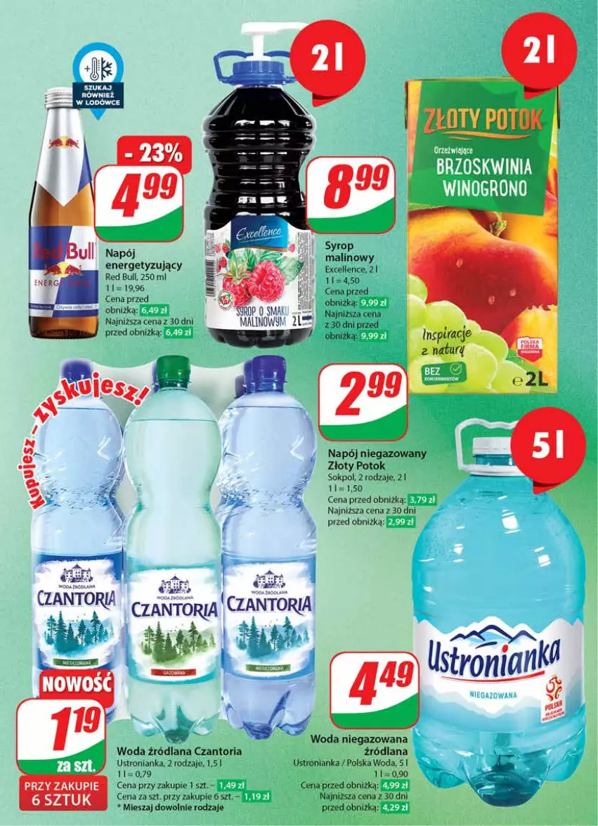 Gazetka promocyjna Dino - Gazetka 010 - ważna 06.03 do 12.03.2024 - strona 3 - produkty: LANA, Napój, Napój niegazowany, Red Bull, Sok, Woda