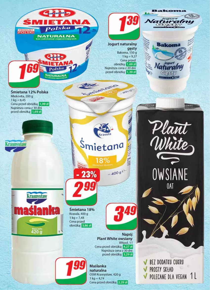 Gazetka promocyjna Dino - Gazetka 010 - ważna 06.03 do 12.03.2024 - strona 36 - produkty: Bakoma, Jogurt, Jogurt naturalny, Maślanka, Napój