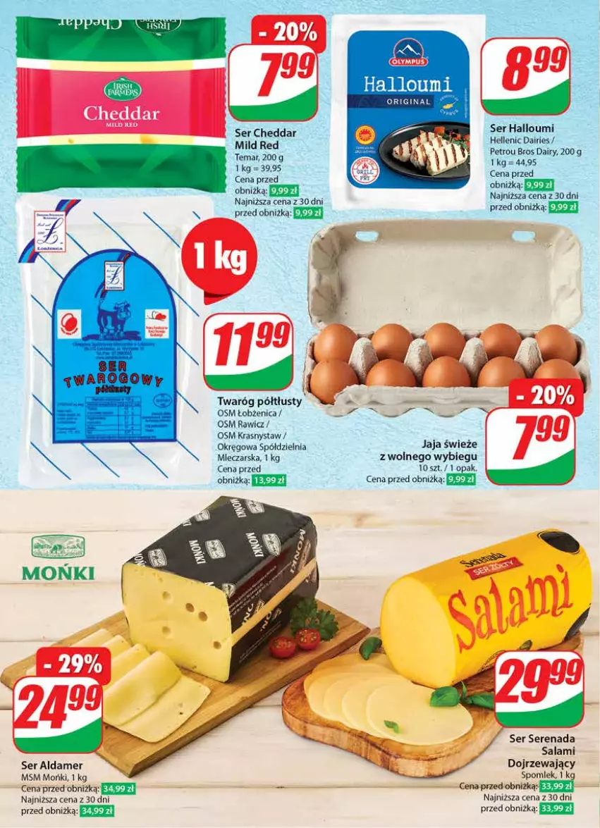 Gazetka promocyjna Dino - Gazetka 010 - ważna 06.03 do 12.03.2024 - strona 38 - produkty: Cheddar, Gin, Jaja, Salami, Ser, Twaróg, Twaróg półtłusty