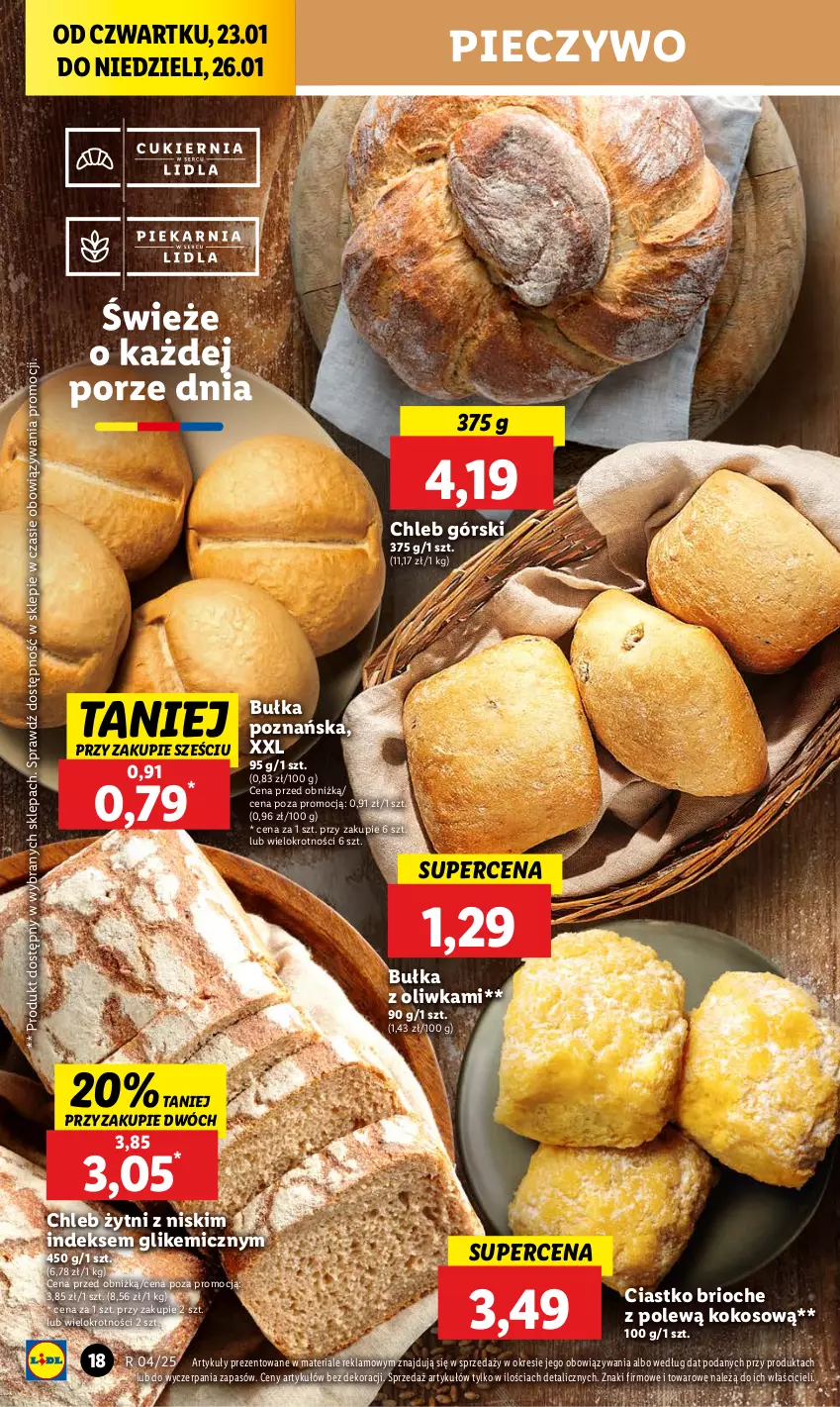 Gazetka promocyjna Lidl - GAZETKA - ważna 23.01 do 26.01.2025 - strona 20 - produkty: Bułka, Chleb, Kokos, Piec, Pieczywo