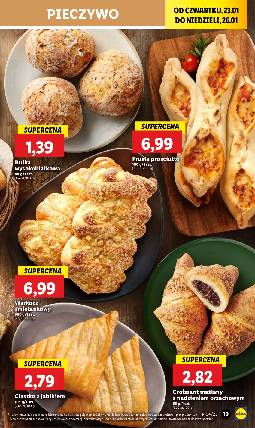 Gazetka promocyjna Lidl - GAZETKA - ważna 23.01 do 26.01.2025 - strona 21 - produkty: Bułka, Croissant, Koc, Piec, Pieczywo, Prosciutto, Rust, Sok