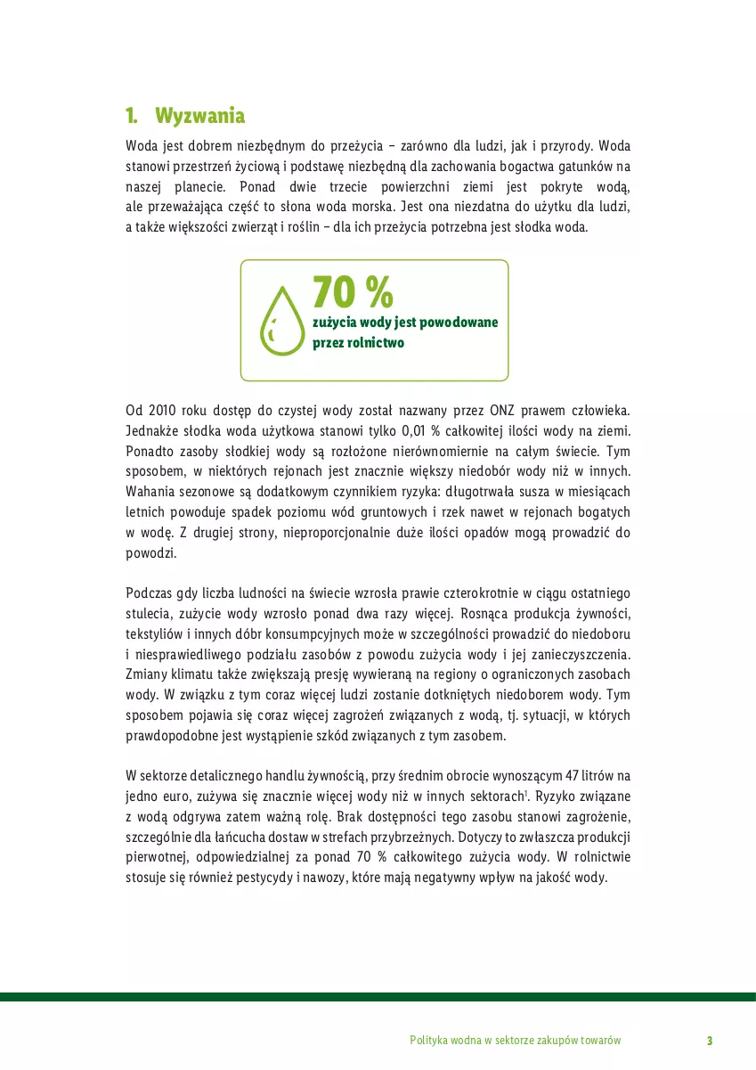 Gazetka promocyjna Lidl - Polityka zakupowa Save Water - ważna 21.03.2024 do 21.03.2030 - strona 3 - produkty: Fa, Gra, Grunt, Gry, Por, Woda