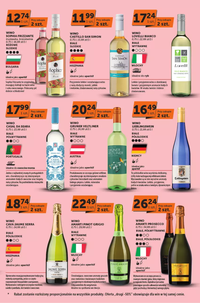 Gazetka promocyjna ABC - ważna 08.02 do 20.02.2024 - strona 5 - produkty: Bukiet, Gin, Melon, Mus, Pieprz, Pinot Grigio, Por, Prosecco, Ser, Sok, Wino, Wino musujące