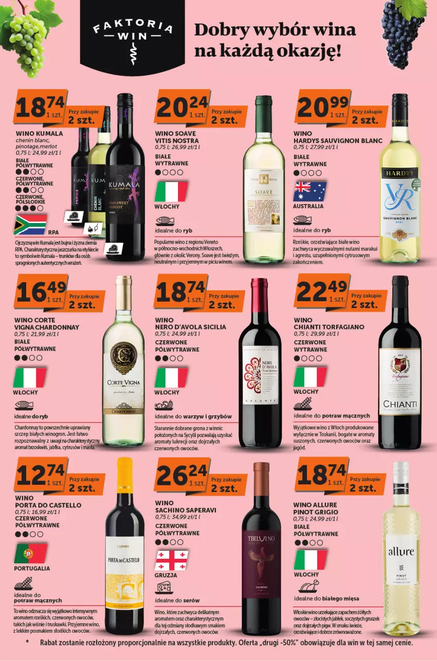 Gazetka promocyjna ABC - ważna 08.02 do 20.02.2024 - strona 6 - produkty: Chardonnay, Chia, Chianti, Fa, Gres, Pinot Grigio, Piwo, Por, Sauvignon Blanc, Ser, Truskawki, Wagi, Wino