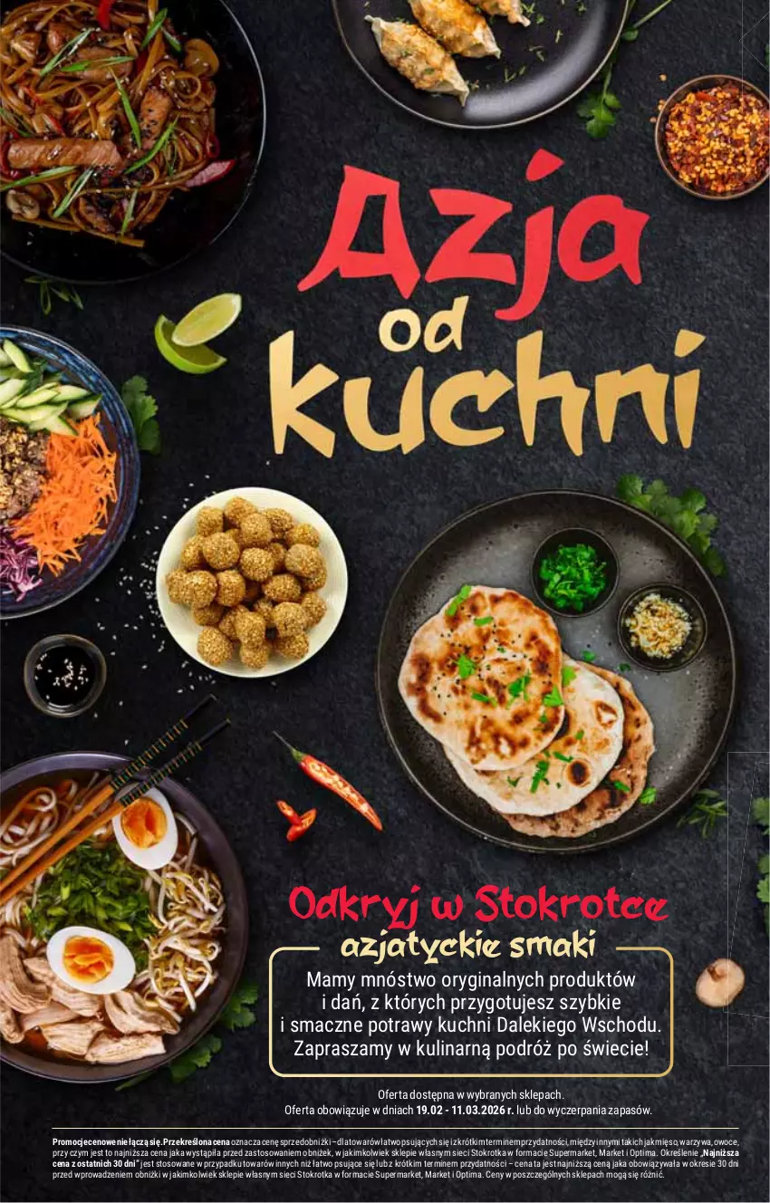 Gazetka promocyjna Stokrotka - Market - ważna 19.02 do 25.02.2026 - strona 12 - produkty: Gin, Mięso, Optima, Owoce, Warzywa