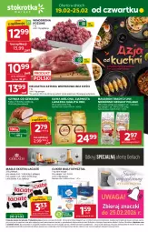 Gazetka promocyjna Stokrotka - Market - Gazetka - ważna od 25.02 do 25.02.2026 - strona 1 - produkty: Makaron, Krakus, Warzywa, Gra, Szynka wieprzowa, Cukier, Kawa mielona, Kawa, Szynka, Optima, Winogrona, Torba, Lavazza, Owoce, Wino, Masło, Olma, Mięso