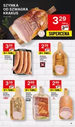 Gazetka promocyjna Delikatesy Centrum - Dyskontowe ceny w Delikatesach Centrum - Gazetka - ważna od 15.11 do 15.11.2023 - strona 15 - produkty: Piec, Krakus, Gra, Kiełbasa szynkowa, Szynka, Boczek, Schab pieczony, Kiełbasa