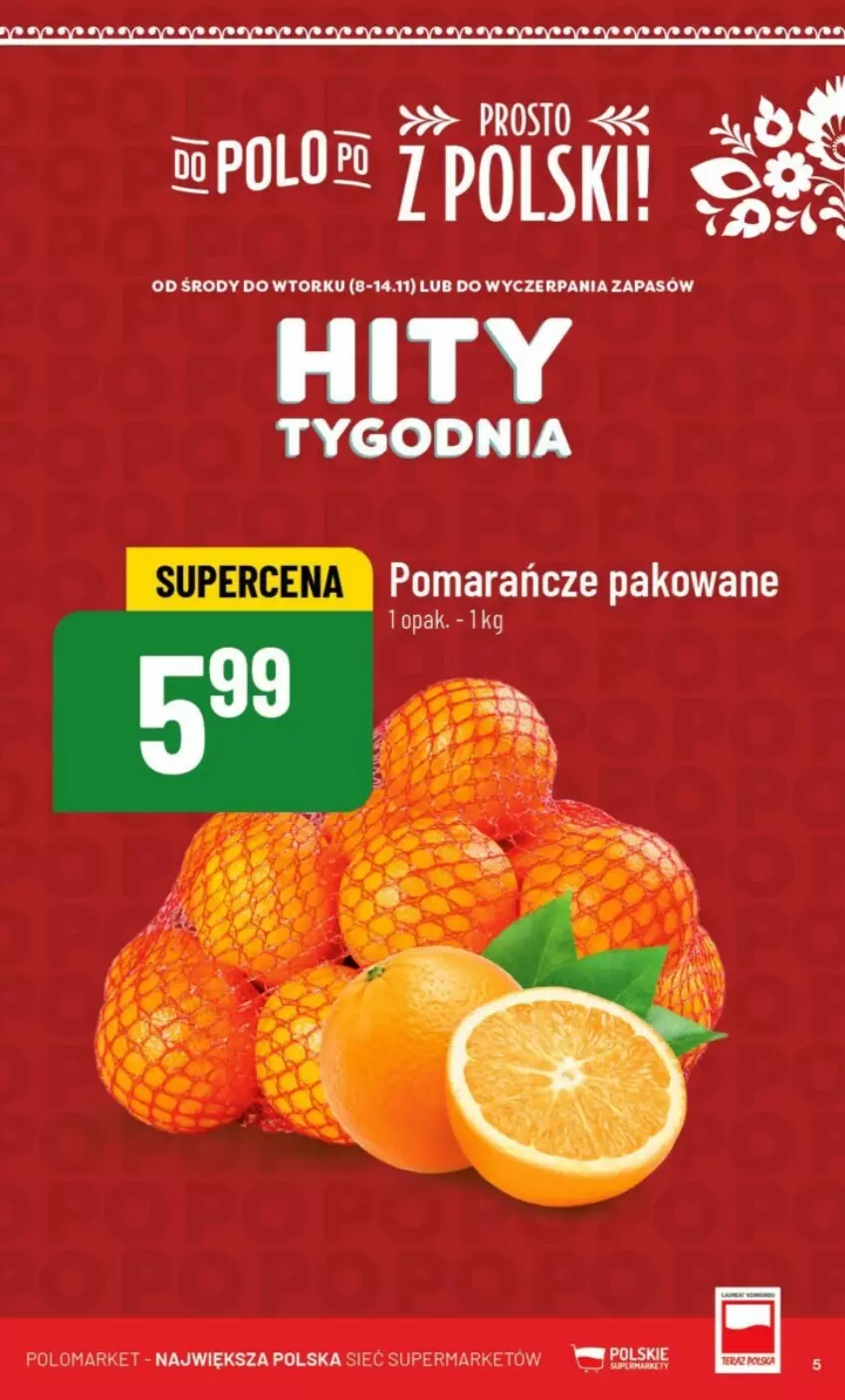 Gazetka promocyjna PoloMarket - ważna 08.11 do 14.11.2023 - strona 45 - produkty: Pomarańcze