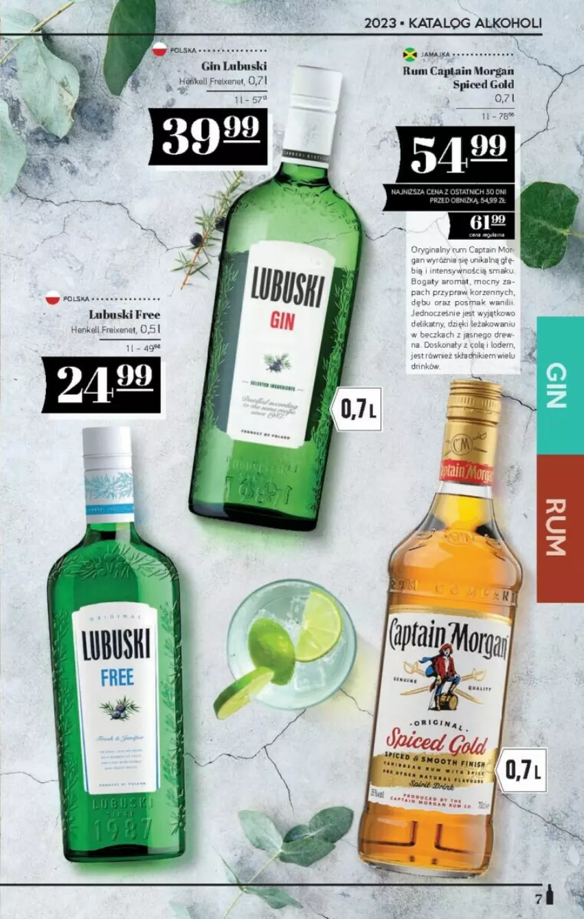 Gazetka promocyjna PoloMarket - ważna 13.10 do 10.11.2023 - strona 22 - produkty: Captain Morgan, Gin, Rum