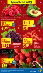 Gazetka promocyjna Lidl - GAZETKA - Gazetka - ważna od 21.12 do 21.12.2025 - strona 31 - produkty: Gra, Maliny, Winogrona, Wino, Pomidory, Liczi