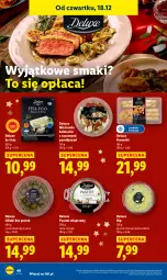 Gazetka promocyjna Lidl - GAZETKA - Gazetka - ważna od 21.12 do 21.12.2025 - strona 50 - produkty: Ser, Oliwki, Pasztet, Stek, Pesto, Kalmar, Krewetki, Feta