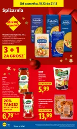 Gazetka promocyjna Lidl - GAZETKA - Gazetka - ważna od 21.12 do 21.12.2025 - strona 64 - produkty: Lubella, Makaron, Sos, Bell, Pomarańcze, Spaghetti, Mieszanka kompotowa, Bella