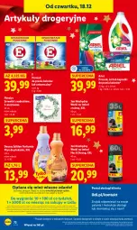 Gazetka promocyjna Lidl - GAZETKA - Gazetka - ważna od 21.12 do 21.12.2025 - strona 72 - produkty: Jan Niezbędny, Ser, Por, Gra, Worki na śmieci, Proszek do prania, Serwetki, Portal, Laur, Płyn do płukania, Mola, Worki na śmiec, Flora, Ariel, Kapsułki do prania