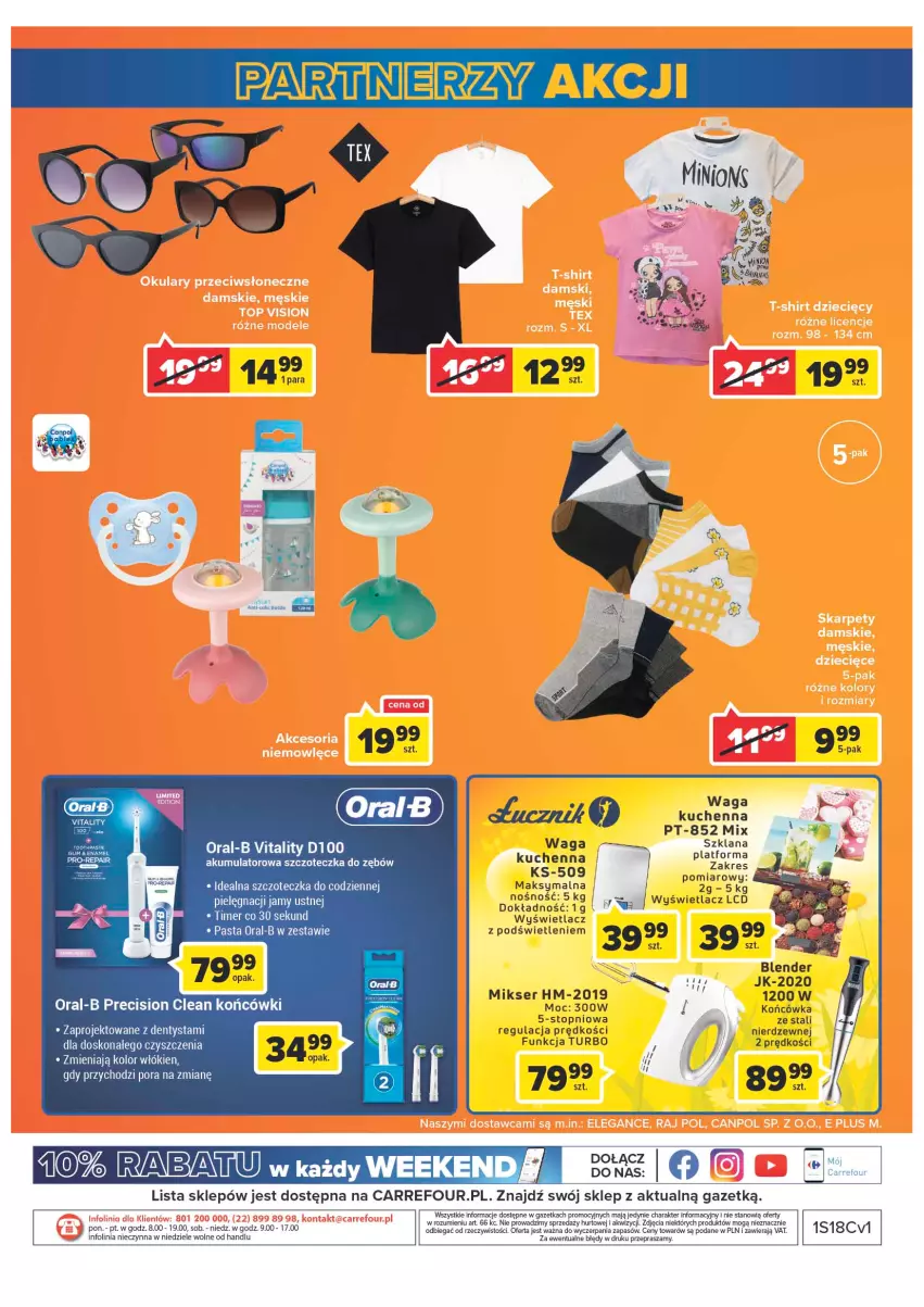 Gazetka promocyjna Carrefour - Gazetka Market - ważna 04.05 do 28.05.2022 - strona 27 - produkty: Akumulator, Dentysta, LANA, LG, Mikser, O nas, Ser, Szczoteczka, Szczoteczka do zębów, Top, Waga