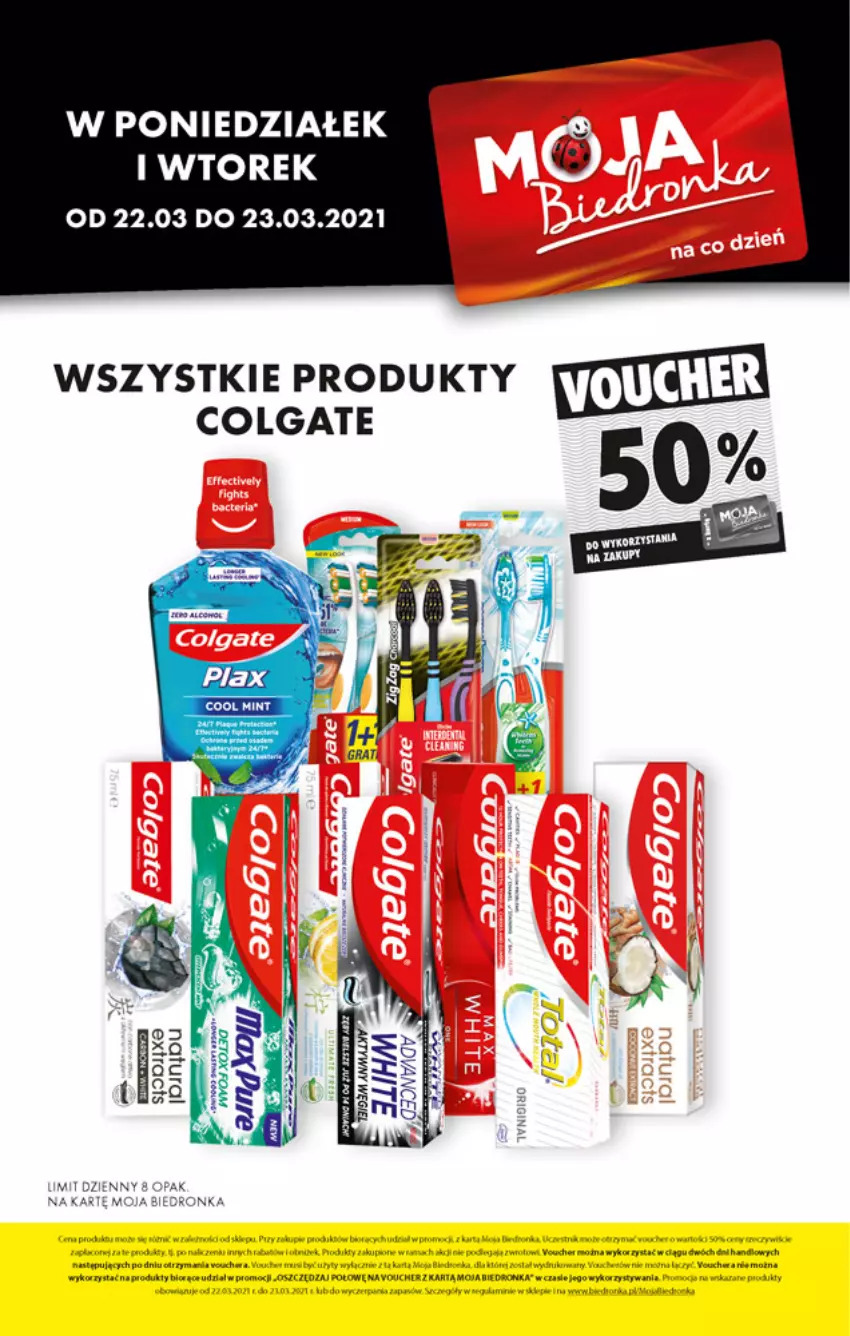 Gazetka promocyjna Biedronka - W tym tygodniu - ważna 22.03 do 28.03.2021 - strona 5 - produkty: Colgate, Dron, Fa, LG, Woda