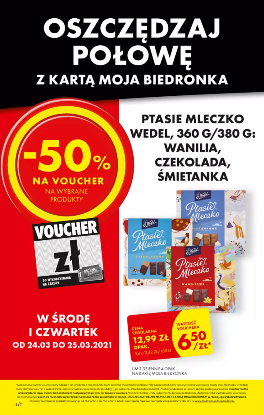 Gazetka promocyjna Biedronka - W tym tygodniu - ważna 22.03 do 28.03.2021 - strona 6 - produkty: Czekolada, Dron, Fa, LG, Mleczko, Noż, Ptasie mleczko, Rama