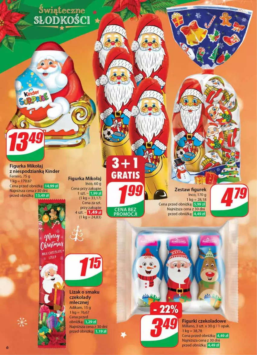 Gazetka promocyjna Dino - Gazetka 50 / 2024 - ważna 11.12 do 17.12.2024 - strona 6 - produkty: Ferrero, Kinder