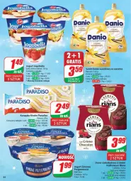 Gazetka promocyjna Dino - Gazetka 50 / 2024 - Gazetka - ważna od 17.12 do 17.12.2024 - strona 44 - produkty: Sos, Ser, Danone, Zott, Bell, Jogurt, Serek homogenizowany, Serek, Maliny, Ferrero, Danio, Bella, Deser, Jogobella, Kinder, Fa