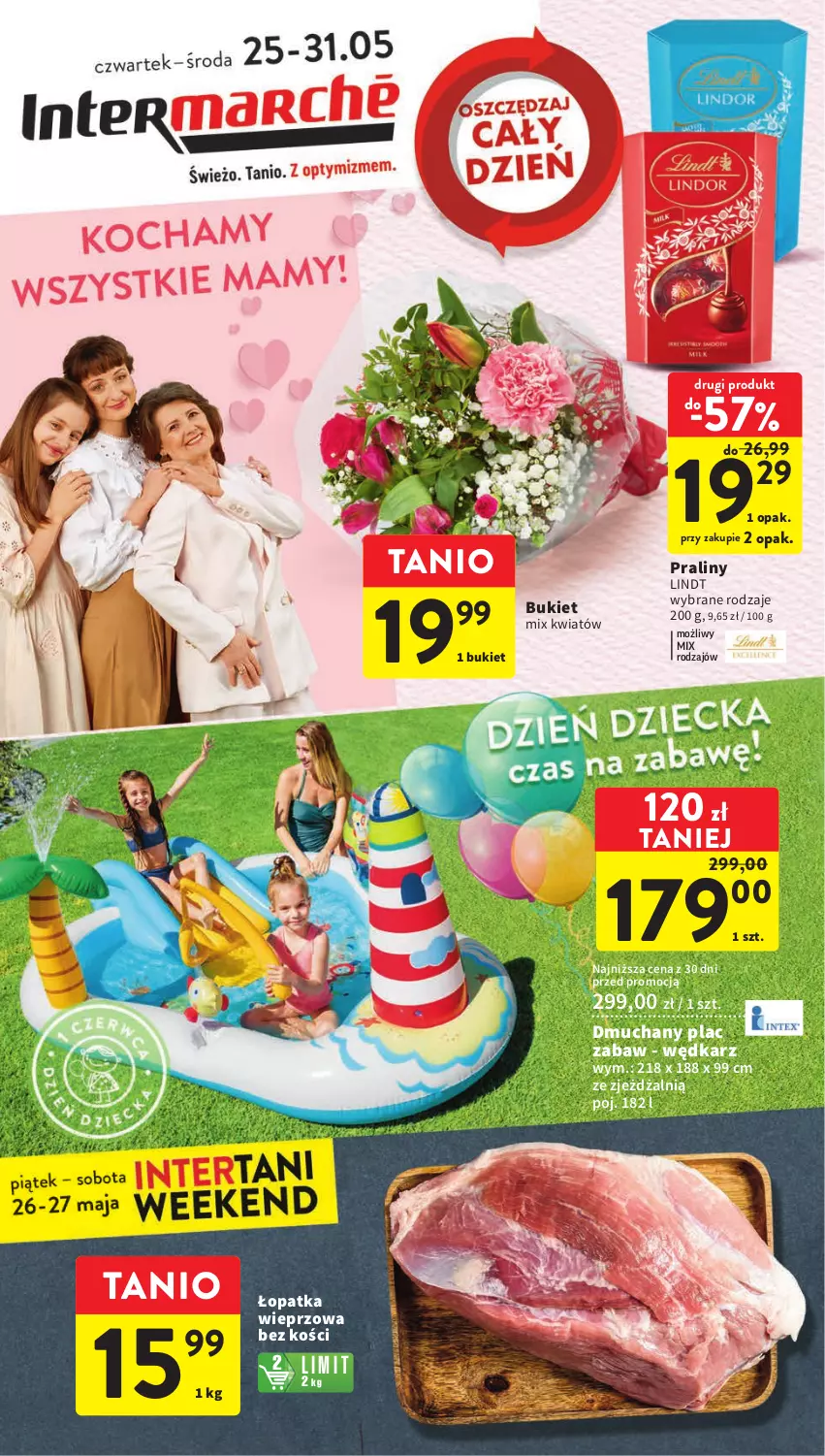 Gazetka promocyjna Intermarche - Gazetka Intermarche - ważna 25.05 do 31.05.2023 - strona 1 - produkty: Bukiet, Lindt, Praliny