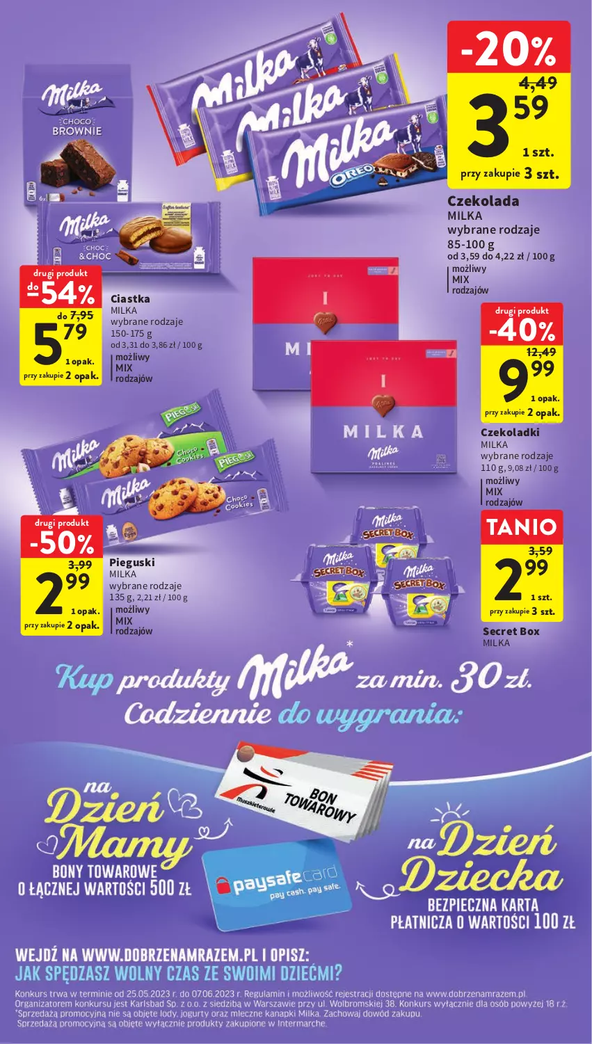 Gazetka promocyjna Intermarche - Gazetka Intermarche - ważna 25.05 do 31.05.2023 - strona 5 - produkty: Ciastka, Czekolada, Milka