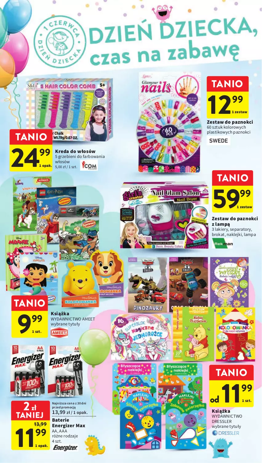 Gazetka promocyjna Intermarche - Gazetka Intermarche - ważna 25.05 do 31.05.2023 - strona 8 - produkty: Dres, Energizer, Fa, Klej, Książka, Lakier, Lampa, Zestaw do paznokci