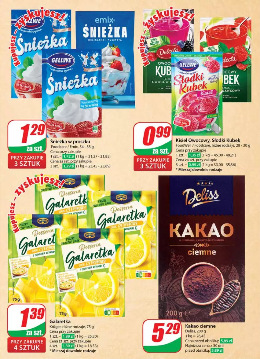 Gazetka promocyjna Dino - Gazetka 38 / 2024 - ważna 18.09 do 24.09.2024 - strona 17 - produkty: Deliss, Gala, Galaretka, Kakao, Kisiel, Kubek