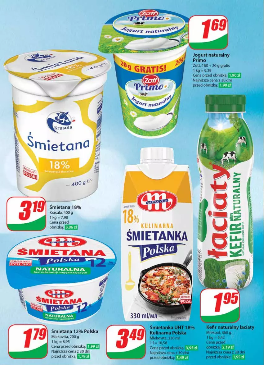 Gazetka promocyjna Dino - Gazetka 38 / 2024 - ważna 18.09 do 24.09.2024 - strona 34 - produkty: Gra, Jogurt, Jogurt naturalny, Kefir, Kefir naturalny, Mleko, Mlekovita, Zott