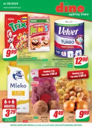 Gazetka promocyjna Dino - Gazetka 38 / 2024 - Gazetka - ważna od 24.09 do 24.09.2024 - strona 1 - produkty: Buraczki, Cebula, JBL, Cif, Velvet, Ręcznik, Mleko