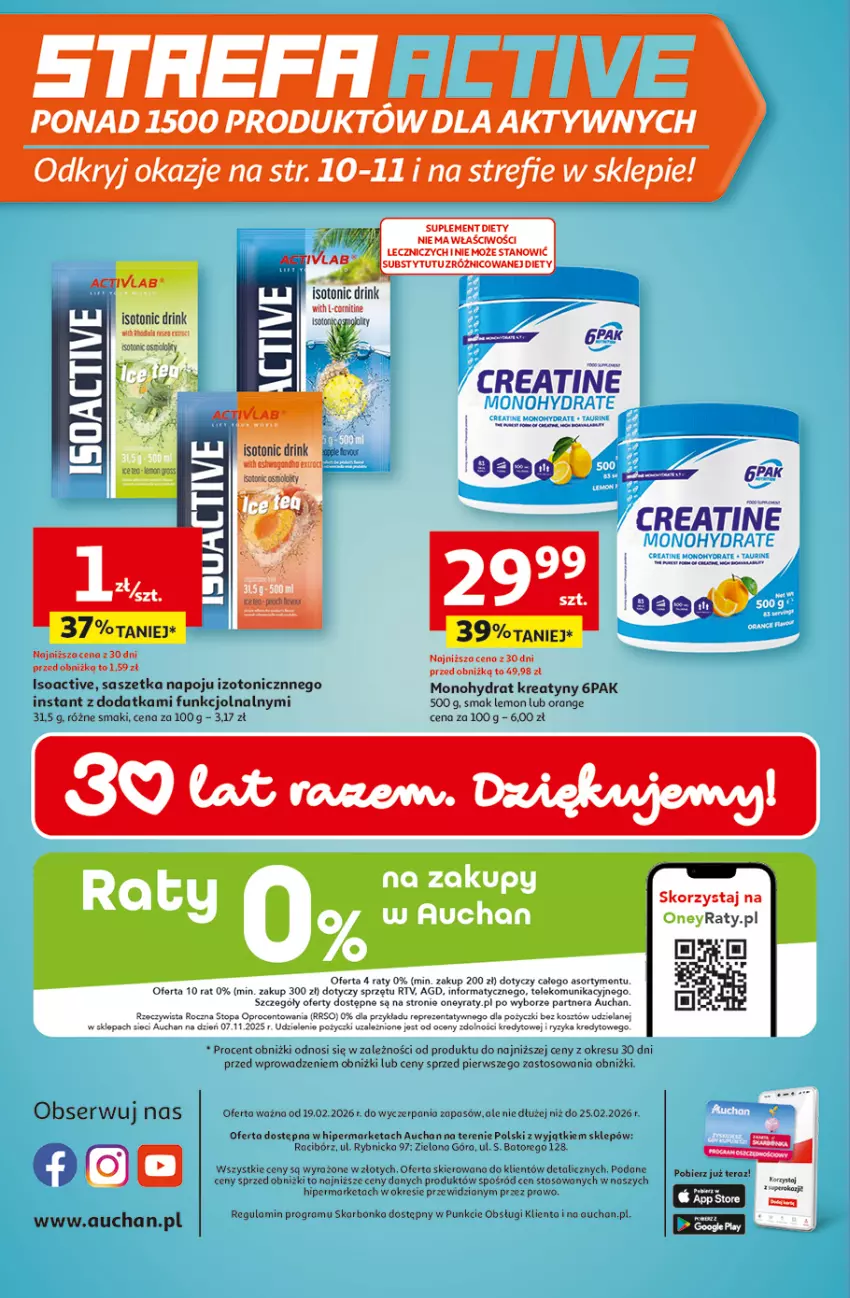 Gazetka promocyjna Auchan - Gazetka 30 Lat Hipermarket Auchan - ważna 19.02 do 25.02.2026 - strona 45 - produkty: Fa, Gra, Kosz, Suplement diety, Top, Znicz