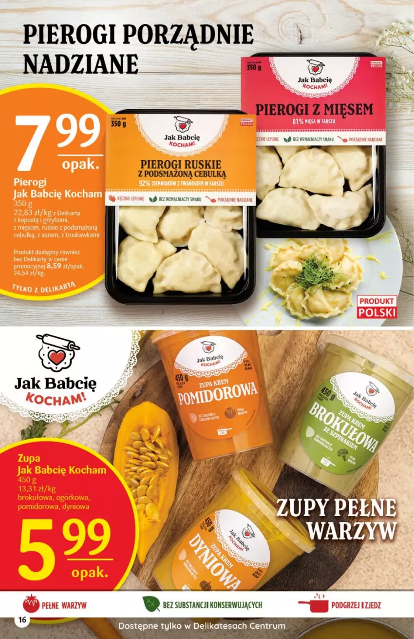 Gazetka promocyjna Delikatesy Centrum - Gazetka DC31 - ważna 11.08 do 17.08.2022 - strona 16 - produkty: Pierogi, Por, Rum