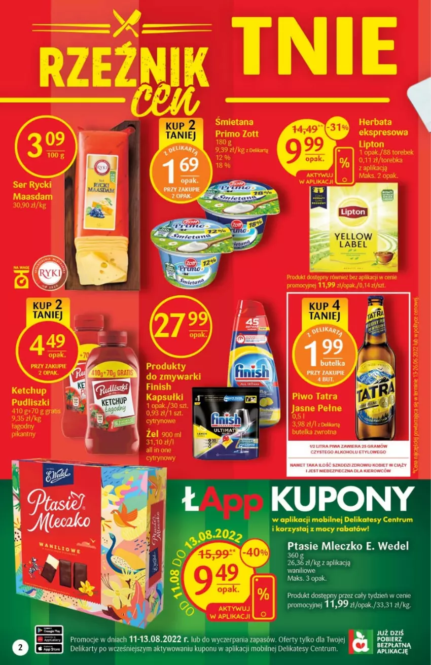 Gazetka promocyjna Delikatesy Centrum - Gazetka DC31 - ważna 11.08 do 17.08.2022 - strona 2 - produkty: Gra, Mobil, Piec, Piwa, Rum