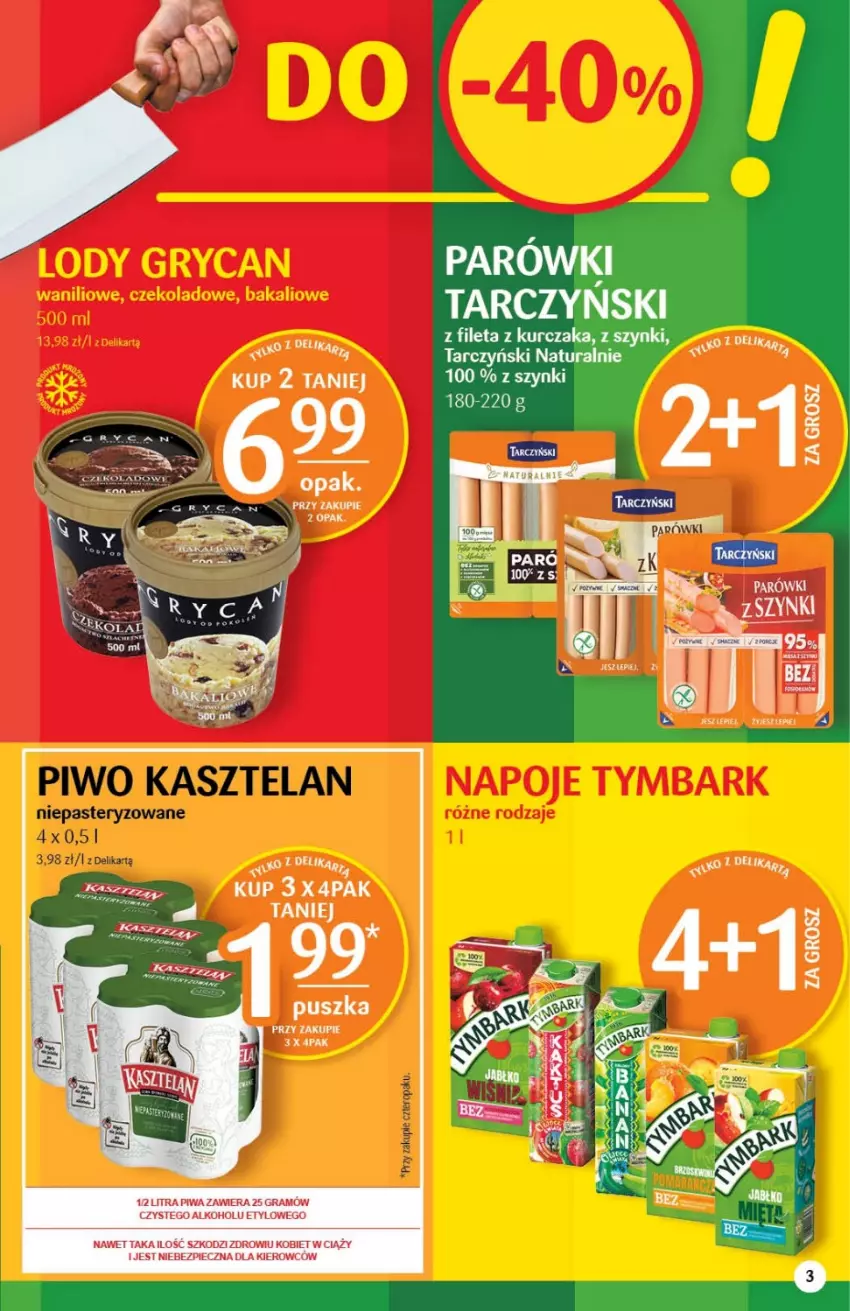 Gazetka promocyjna Delikatesy Centrum - Gazetka DC31 - ważna 11.08 do 17.08.2022 - strona 3 - produkty: Gra, Kasztelan, Piec, Piwa, Piwo