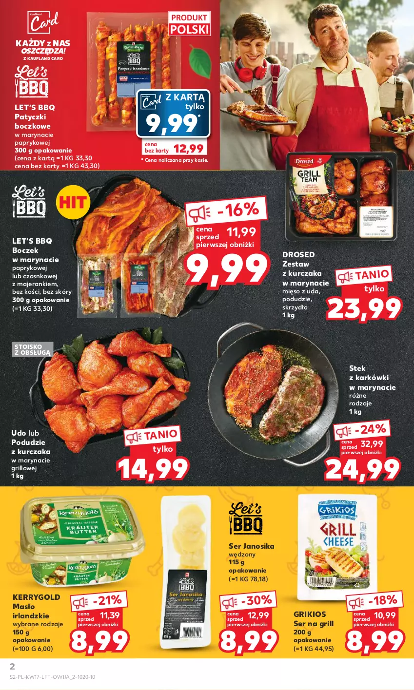 Gazetka promocyjna Kaufland - Gazetka tygodnia - ważna 26.04 do 02.05.2023 - strona 2 - produkty: Boczek, Grill, Kurczak, Masło, Mięso, Podudzie z kurczaka, Ser, Stek