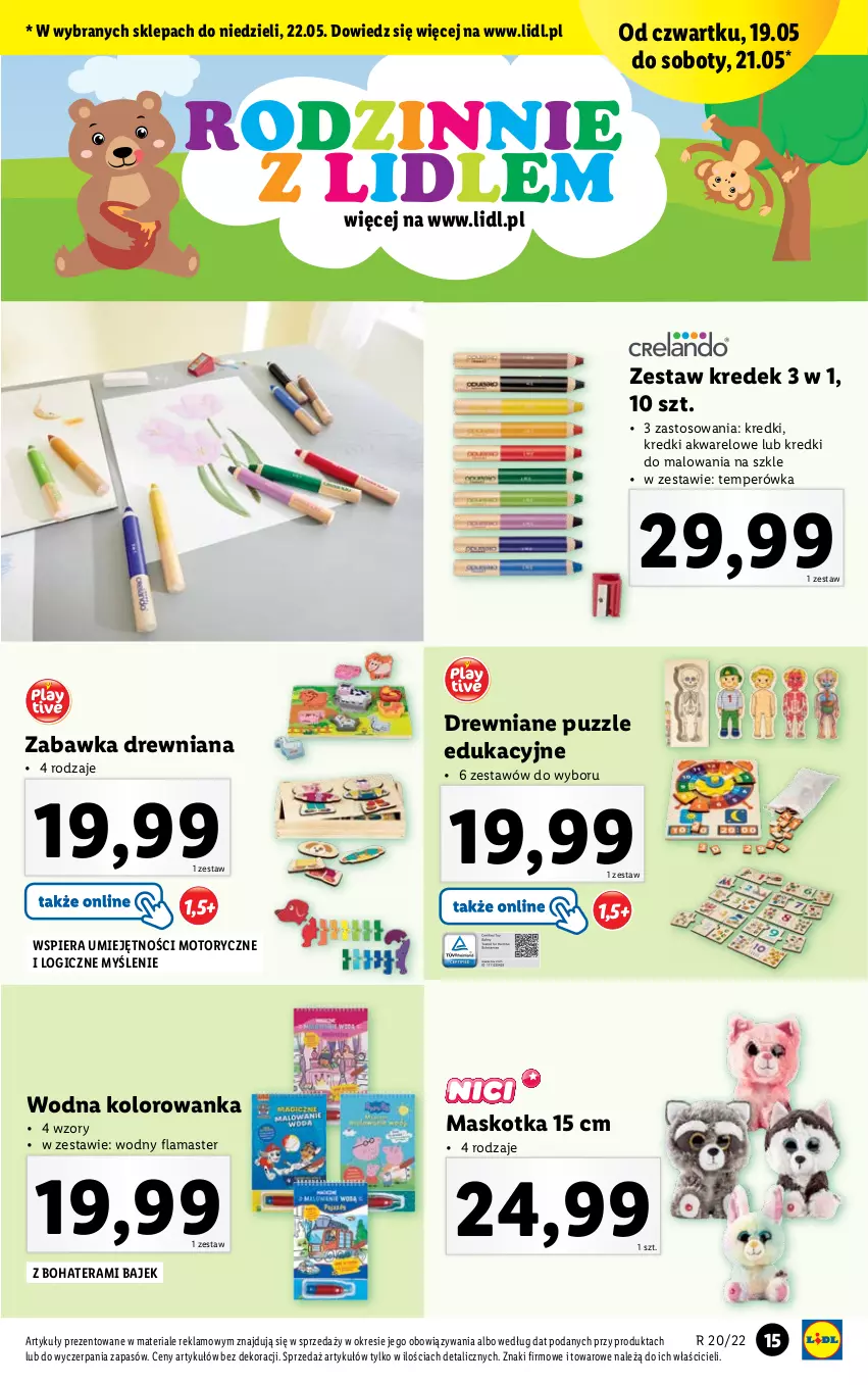 Gazetka promocyjna Lidl - KATALOG ZABAWKI - ważna 09.05 do 21.05.2022 - strona 15 - produkty: Kolorowanka, Puzzle, Tera, Zabawka