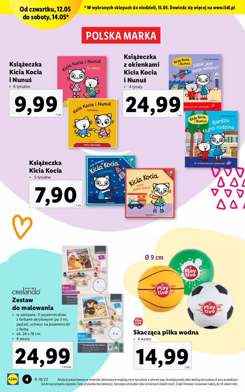 Gazetka promocyjna Lidl - KATALOG ZABAWKI - ważna 09.05 do 21.05.2022 - strona 4 - produkty: Fa, Koc, Zestaw do malowania